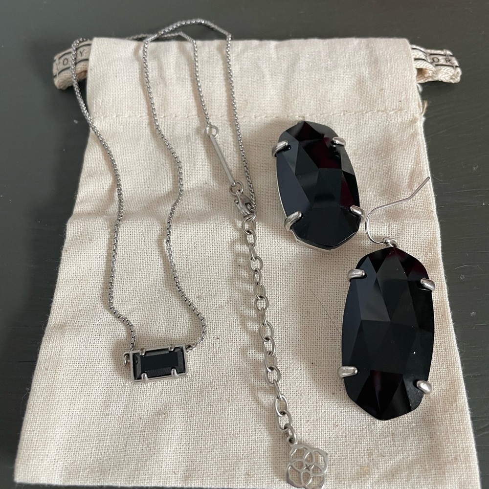 Kendra Scott Black Jewelry Set